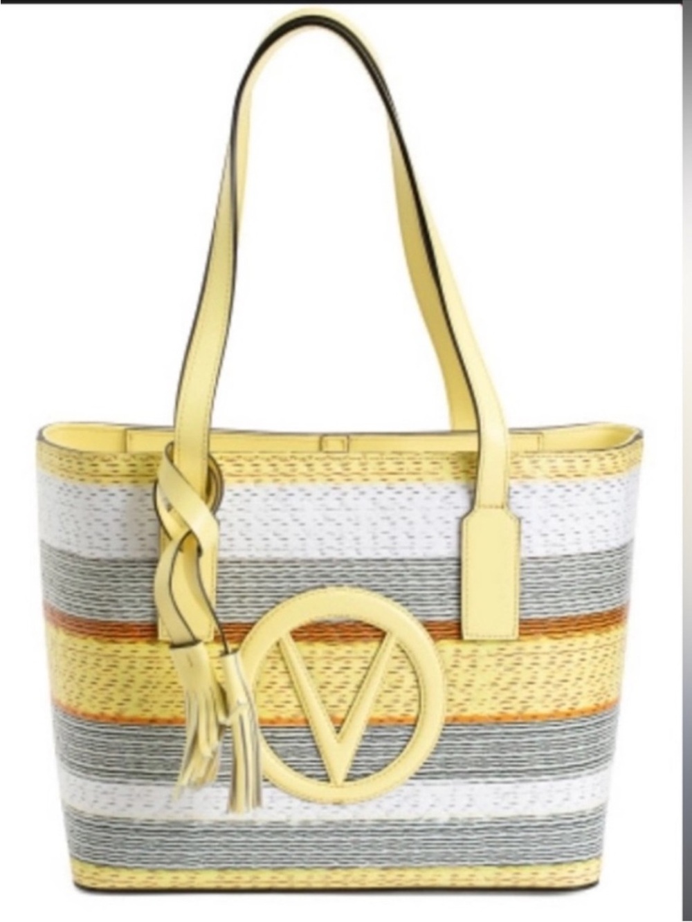 NWT Valentino by Mario Valentino Prince Tresse Leather Tote